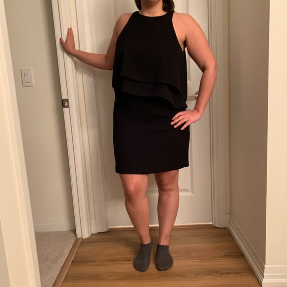 Black Semi-open Halter Dress - Picture 3 of 10